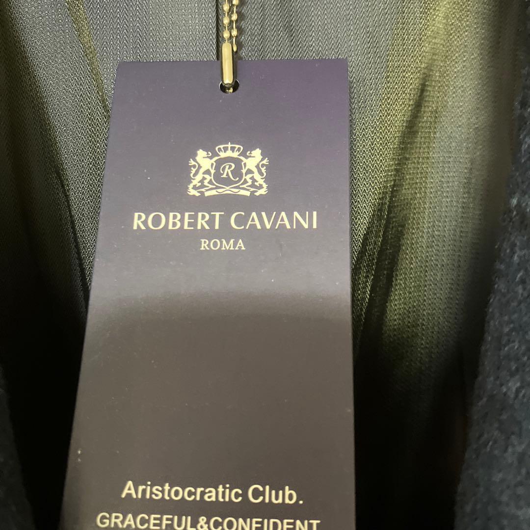 【新品】ROBERT CAVANI カシミア100％ チェスターコート M 紺