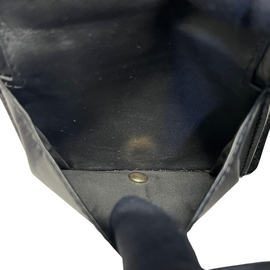 希少✨メゾンマルジェラ 二つ折り財布 バイフォールド 4ステッチ ブラック