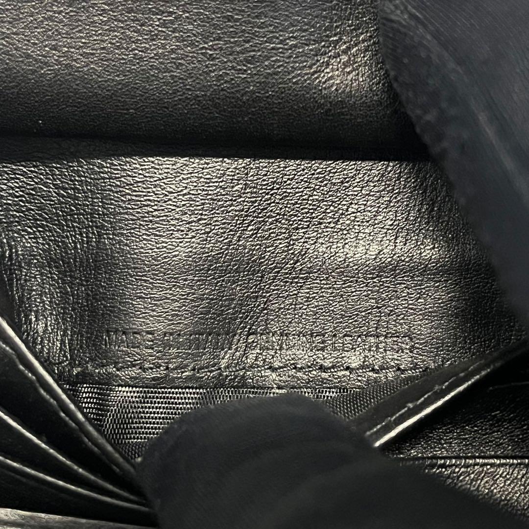 希少✨メゾンマルジェラ 二つ折り財布 バイフォールド 4ステッチ ブラック