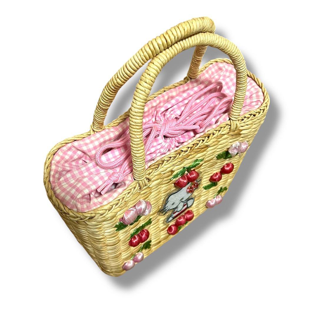 ハローキティ カゴバッグ サクランボ