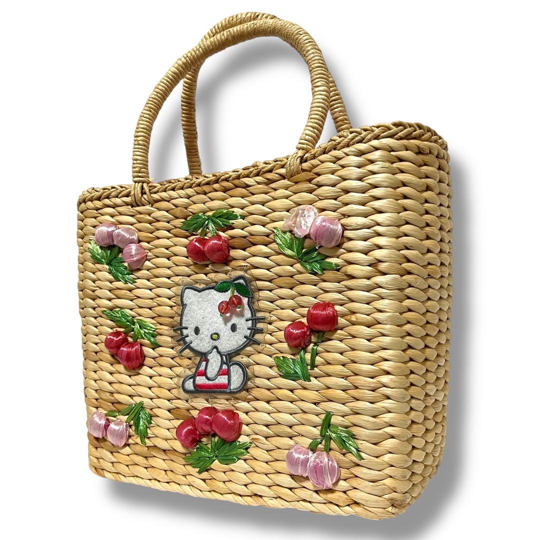 ハローキティ カゴバッグ サクランボ