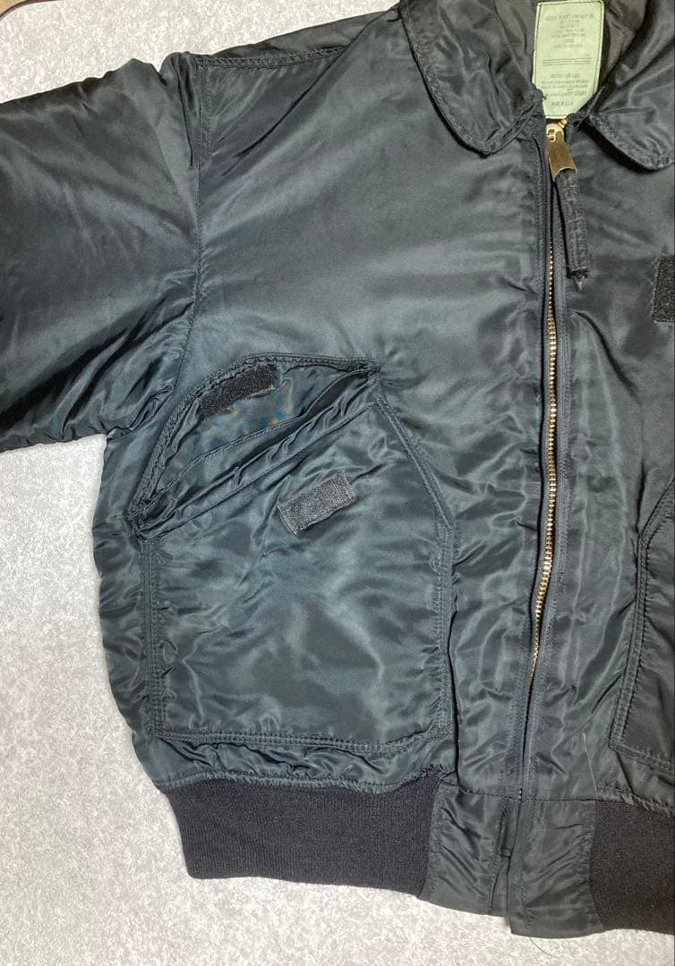 a*u様 90s USA製ALPHA CWU-45/P 黒 L フライトジャケッ