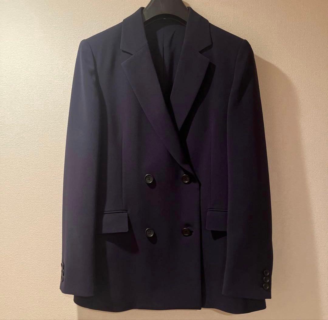 り*あ様 今期モデル　PLST トリアセブレンド ダブルジャケット L