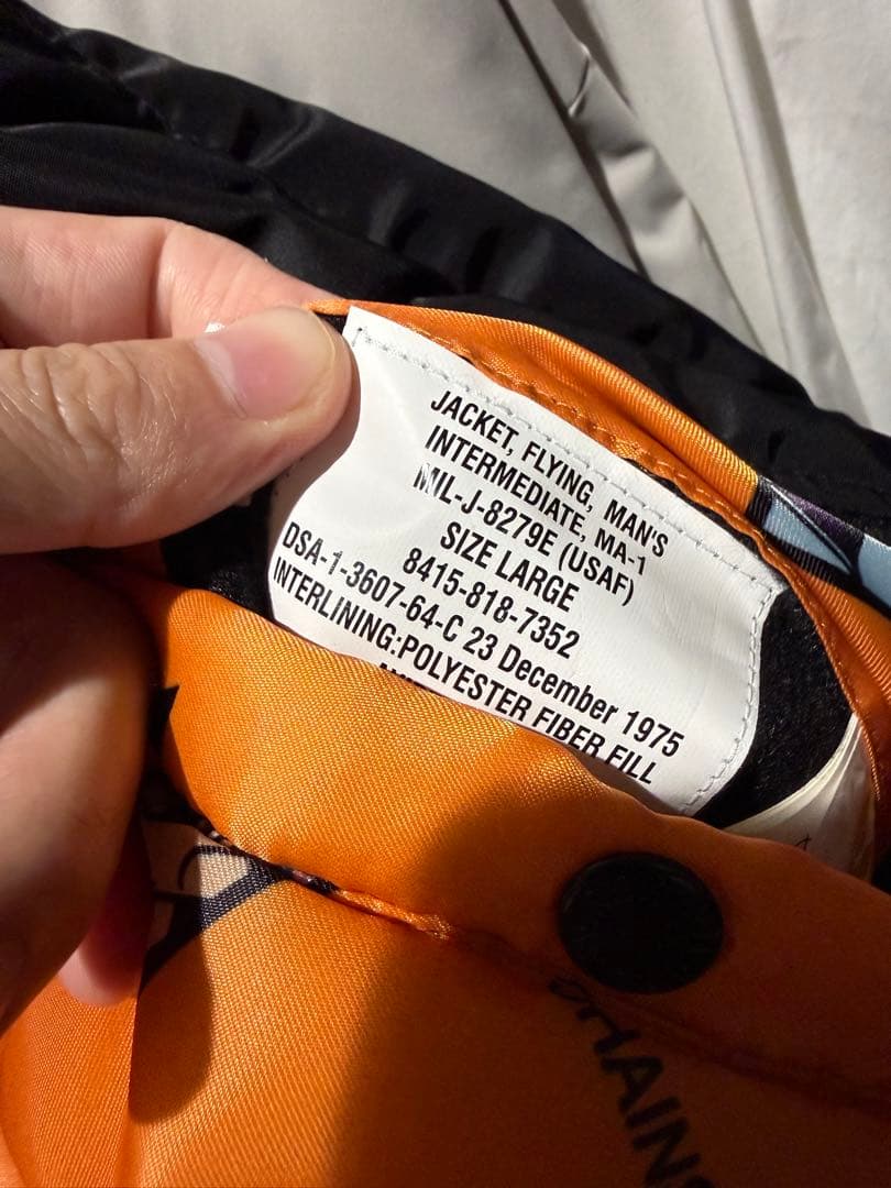 AVIREX MA-1 チェンソーマンコラボ