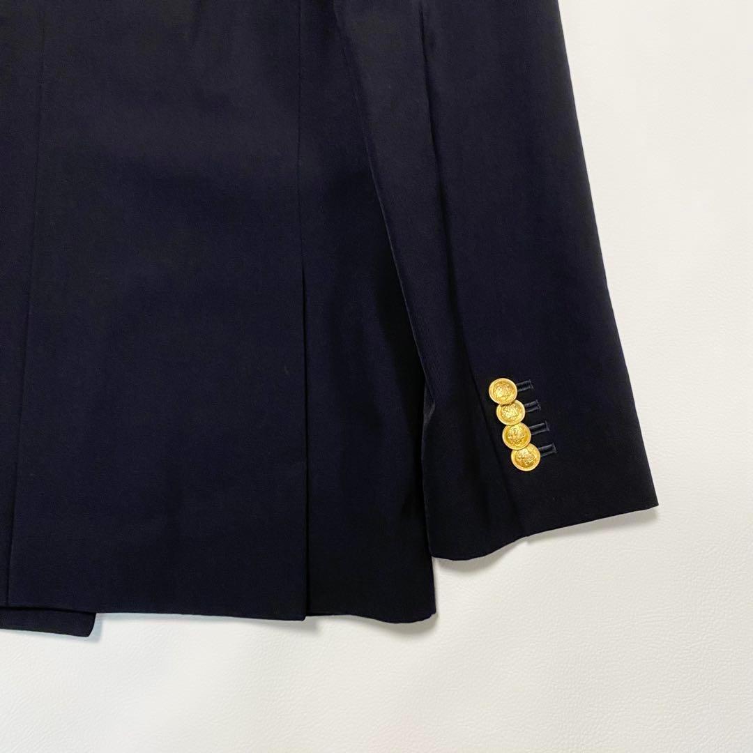 近年モデル✨　MACPHEE ウールギャバジン ダブルブレストジャケット　紺ブレ