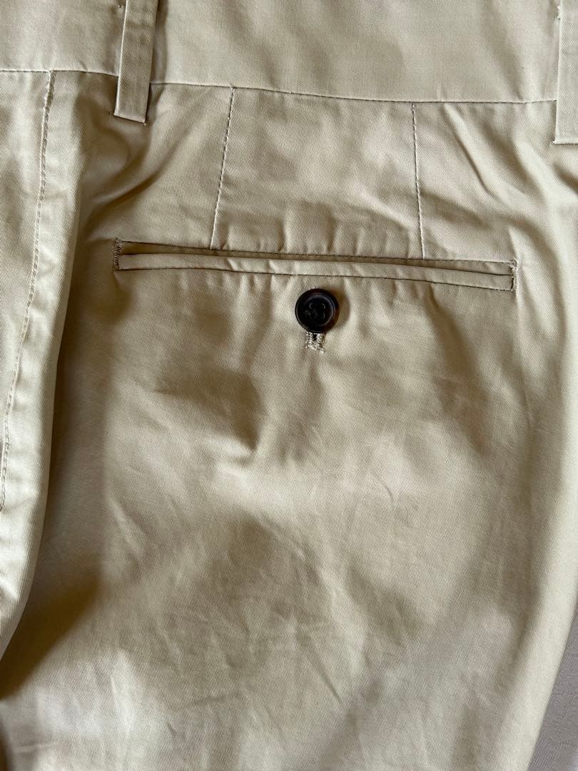 ベージュ シングルブレスト 2ピーススーツ