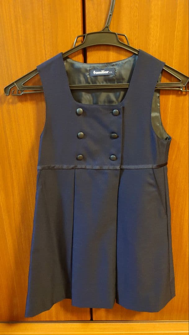 ファミリアお受験用アンサンブルワンピース　入学式やセレモニーにもOK