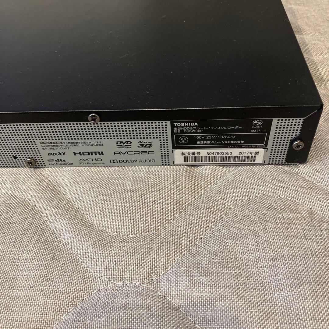 REGZA ブルーレイレコーダー　DBR-W1007