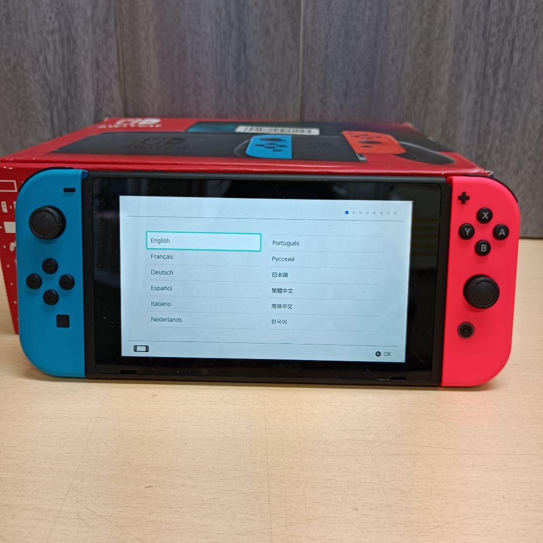 m011403fk Nintendo Switch 本体 赤/青 リングコン付き