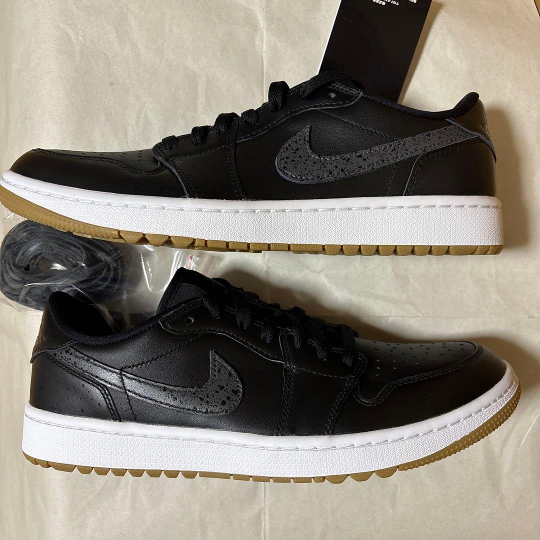 NIKE ナイキ エアジョーダン1 ロー ゴルフ ブラックガム 27.5cm