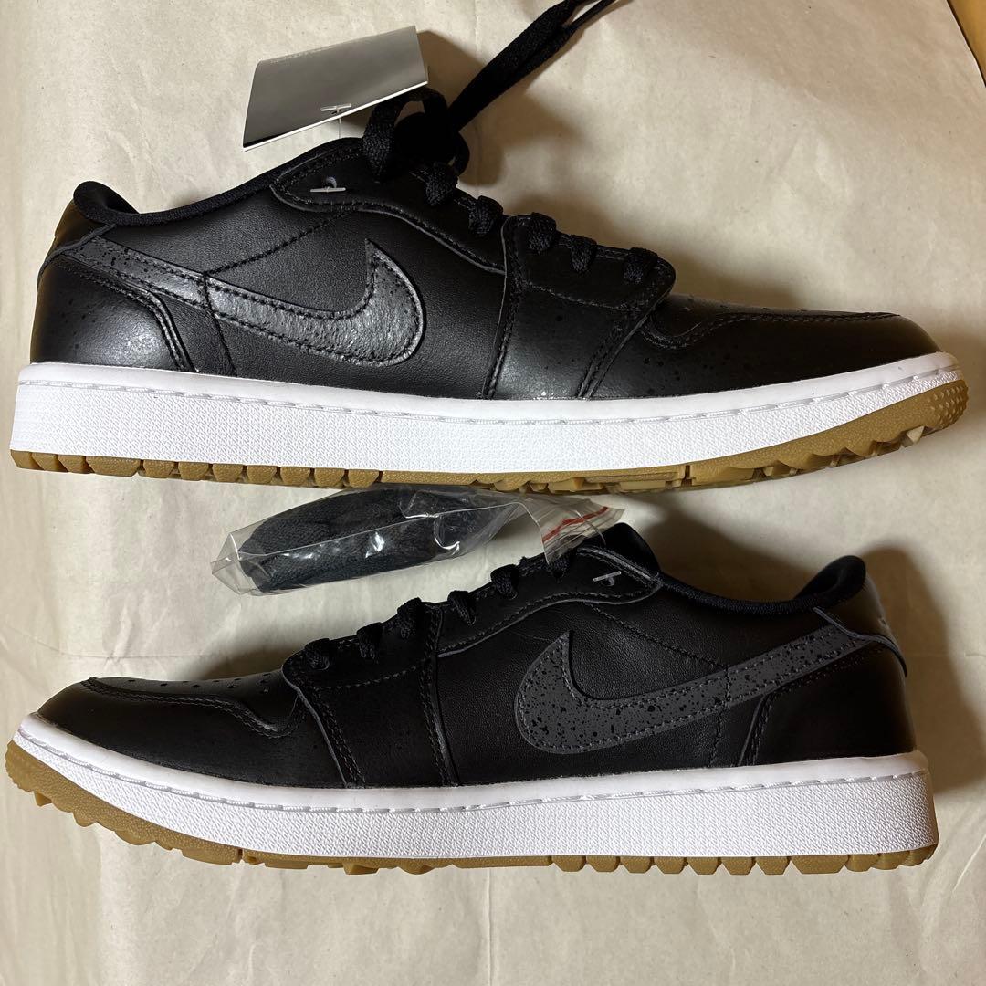 NIKE ナイキ エアジョーダン1 ロー ゴルフ ブラックガム 27.5cm