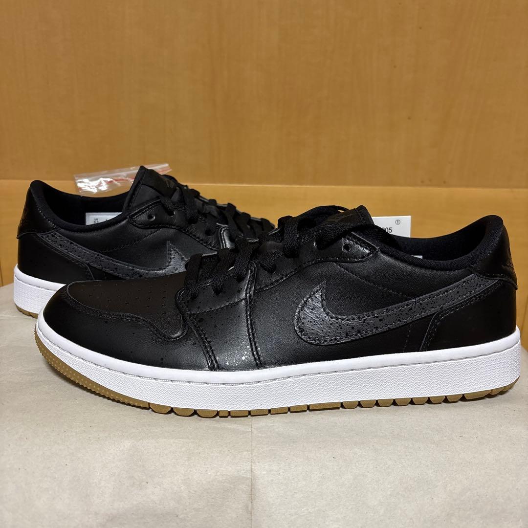 NIKE ナイキ エアジョーダン1 ロー ゴルフ ブラックガム 27.5cm