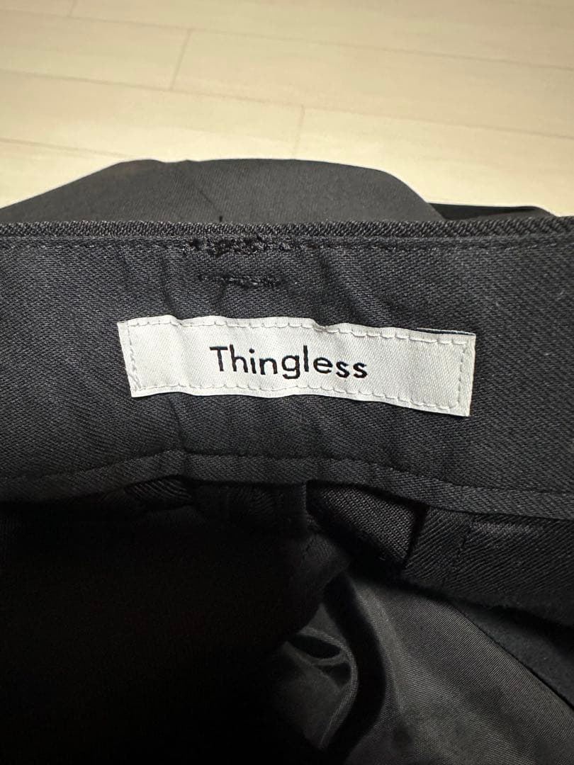 arrows Thinglessサイドアジャスト 2プリーツ パンツ　スラックス