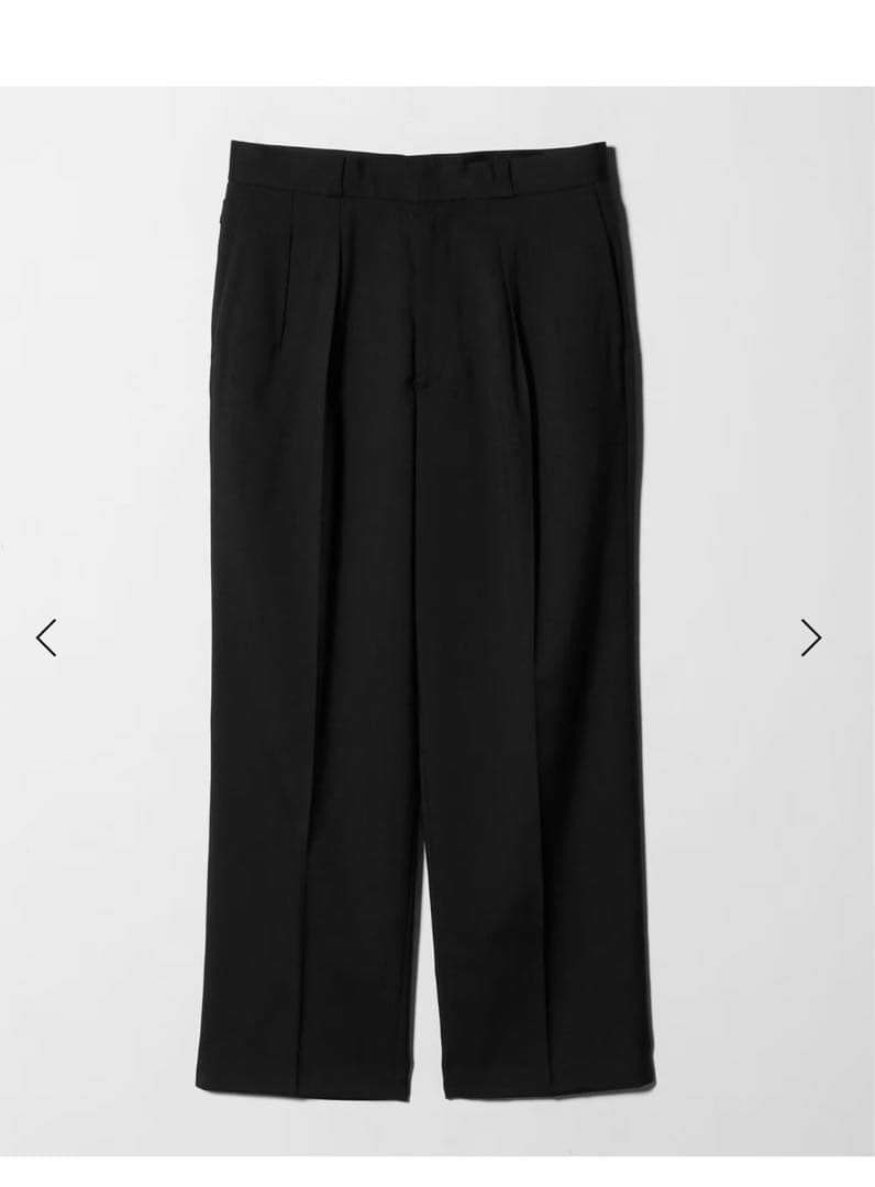 arrows Thinglessサイドアジャスト 2プリーツ パンツ　スラックス