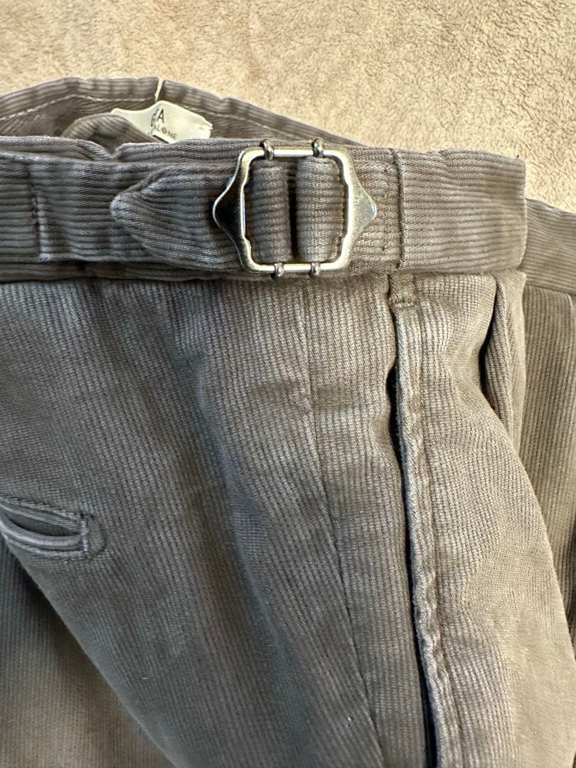 GTA / ジーティーアー 細畝コーデュロイ ツープリーツ 二本セット52