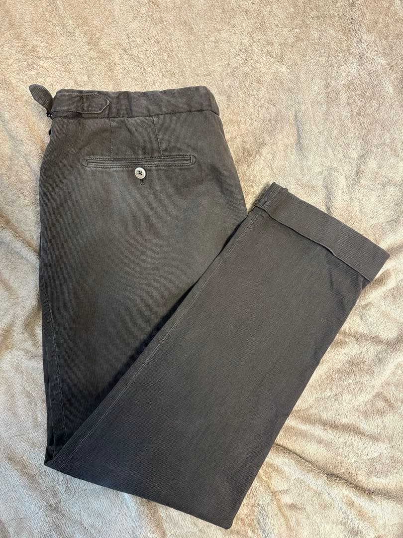 GTA / ジーティーアー 細畝コーデュロイ ツープリーツ 二本セット52