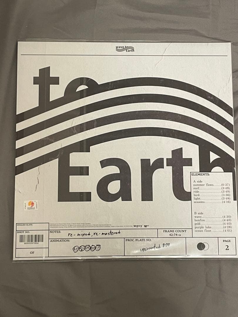 [新品]wave to earth uncounted 0.00 レコード