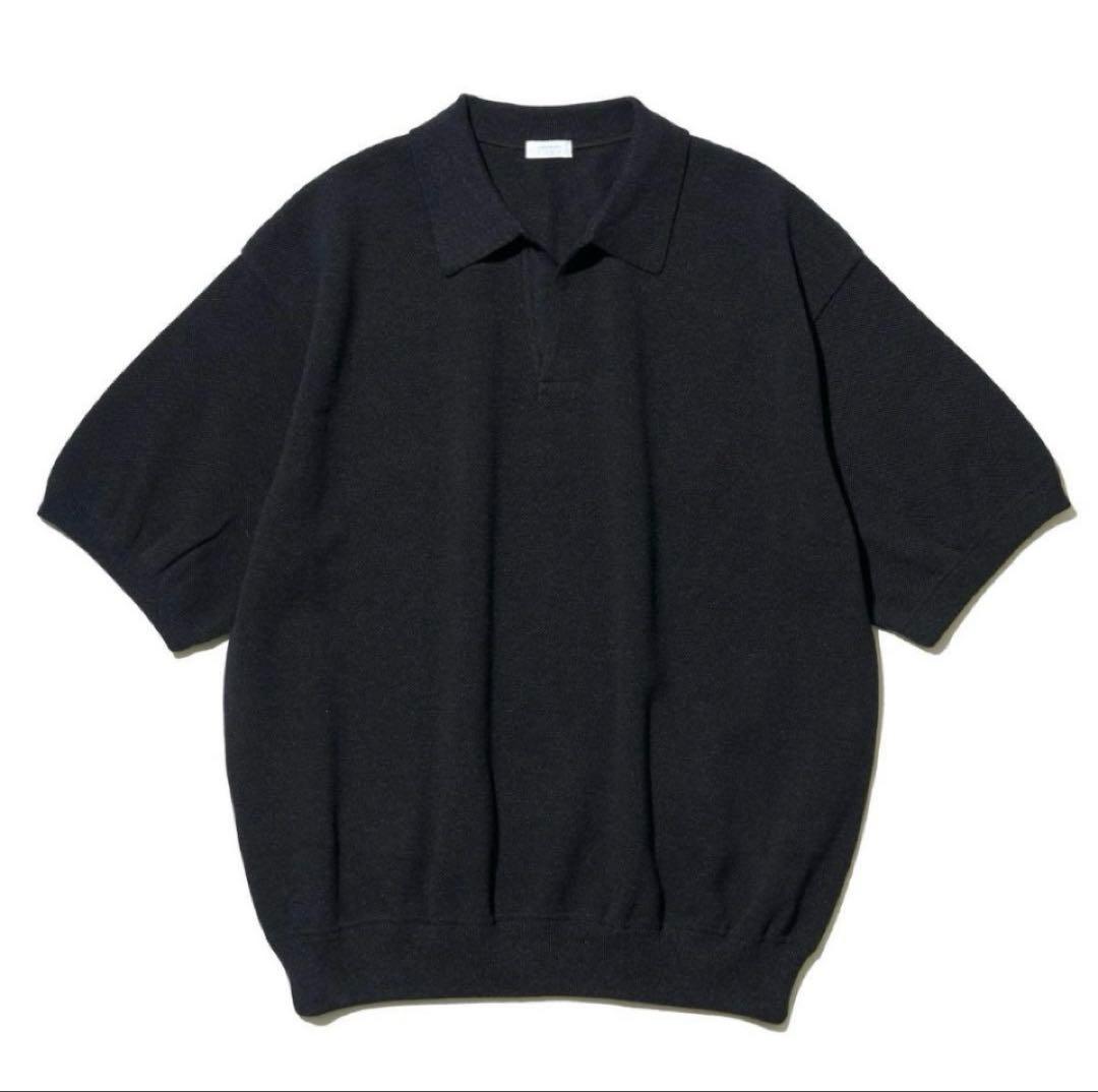 crepuscule Moss Stitch Polo サイズ1 ブラック