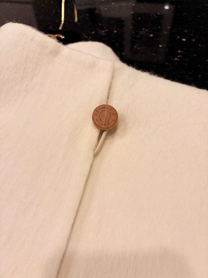 【入手困難・超希少】HERMÈS エルメス　ウール•カシミヤ極上コート仏製 38