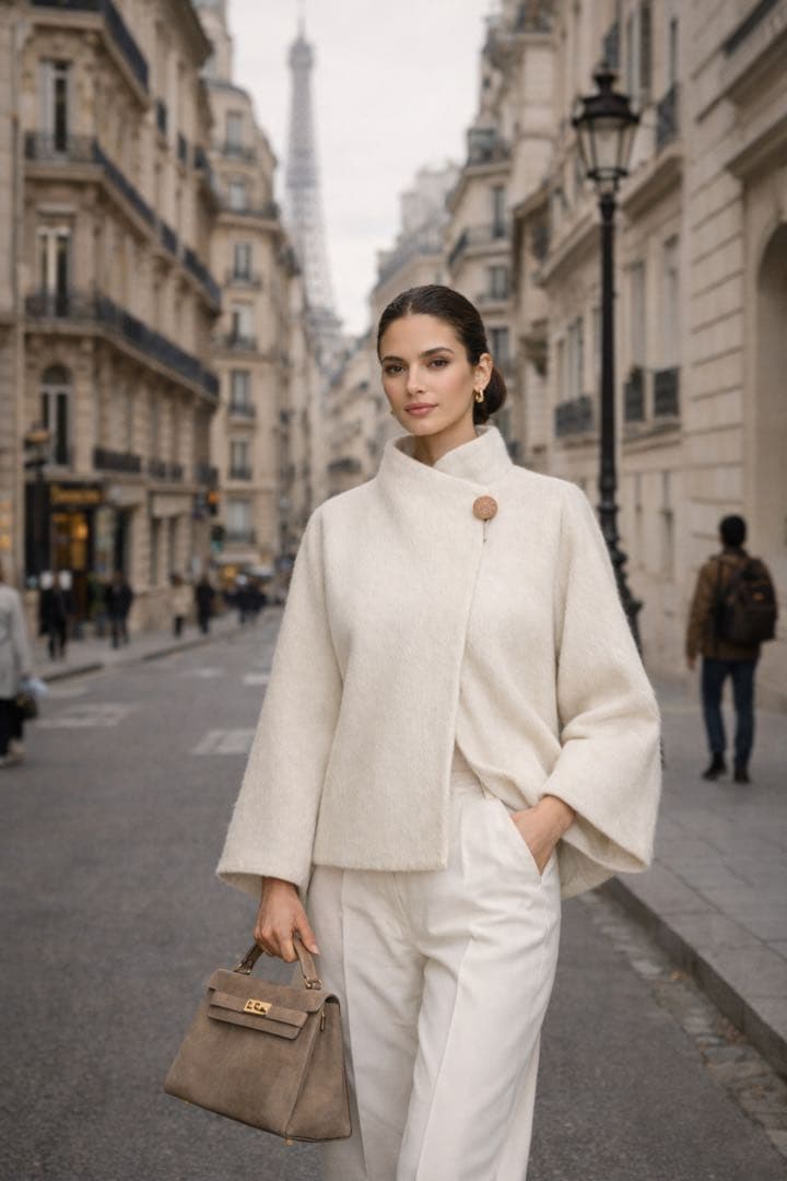 【入手困難・超希少】HERMÈS エルメス　ウール•カシミヤ極上コート仏製 38