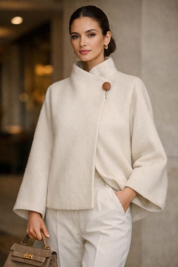 【入手困難・超希少】HERMÈS エルメス　ウール•カシミヤ極上コート仏製 38