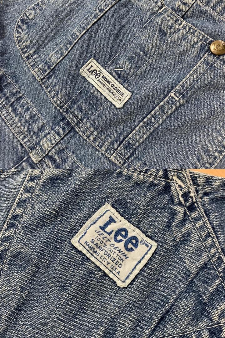 Lee 1970年☆ヴィンテージ オーバーオール☆リーデニム S~M アメリカ製