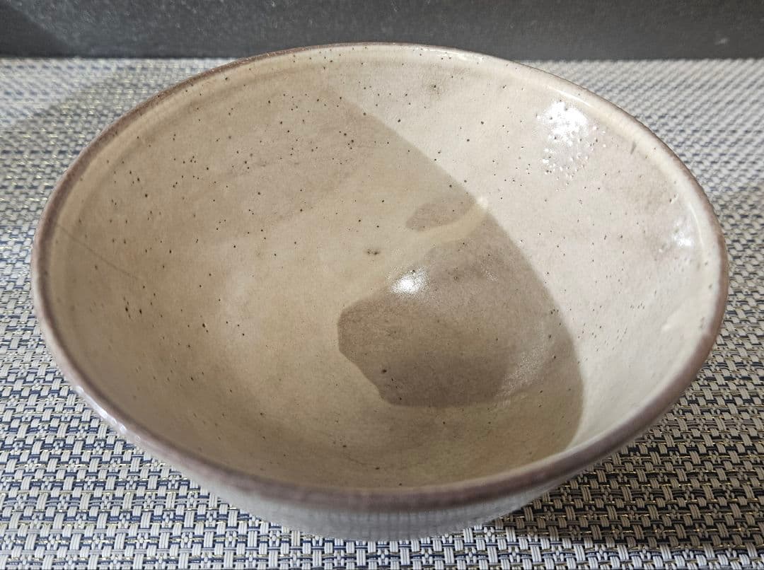 時代古作品❗】窯不詳　時代茶碗　李朝茶碗 高麗茶碗　奥高麗茶碗　粉引茶碗　茶道具