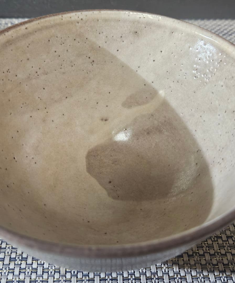 時代古作品❗】窯不詳　時代茶碗　李朝茶碗 高麗茶碗　奥高麗茶碗　粉引茶碗　茶道具