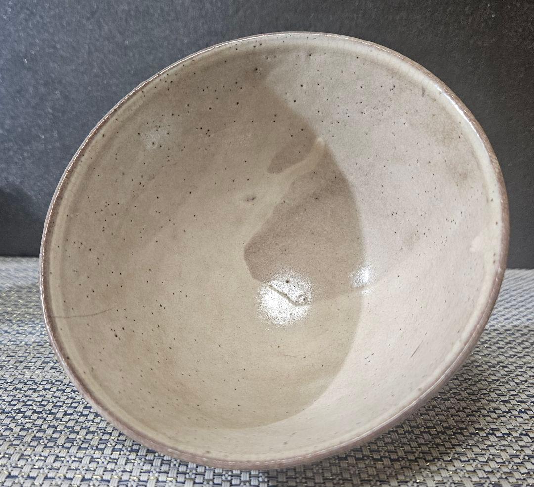 時代古作品❗】窯不詳　時代茶碗　李朝茶碗 高麗茶碗　奥高麗茶碗　粉引茶碗　茶道具