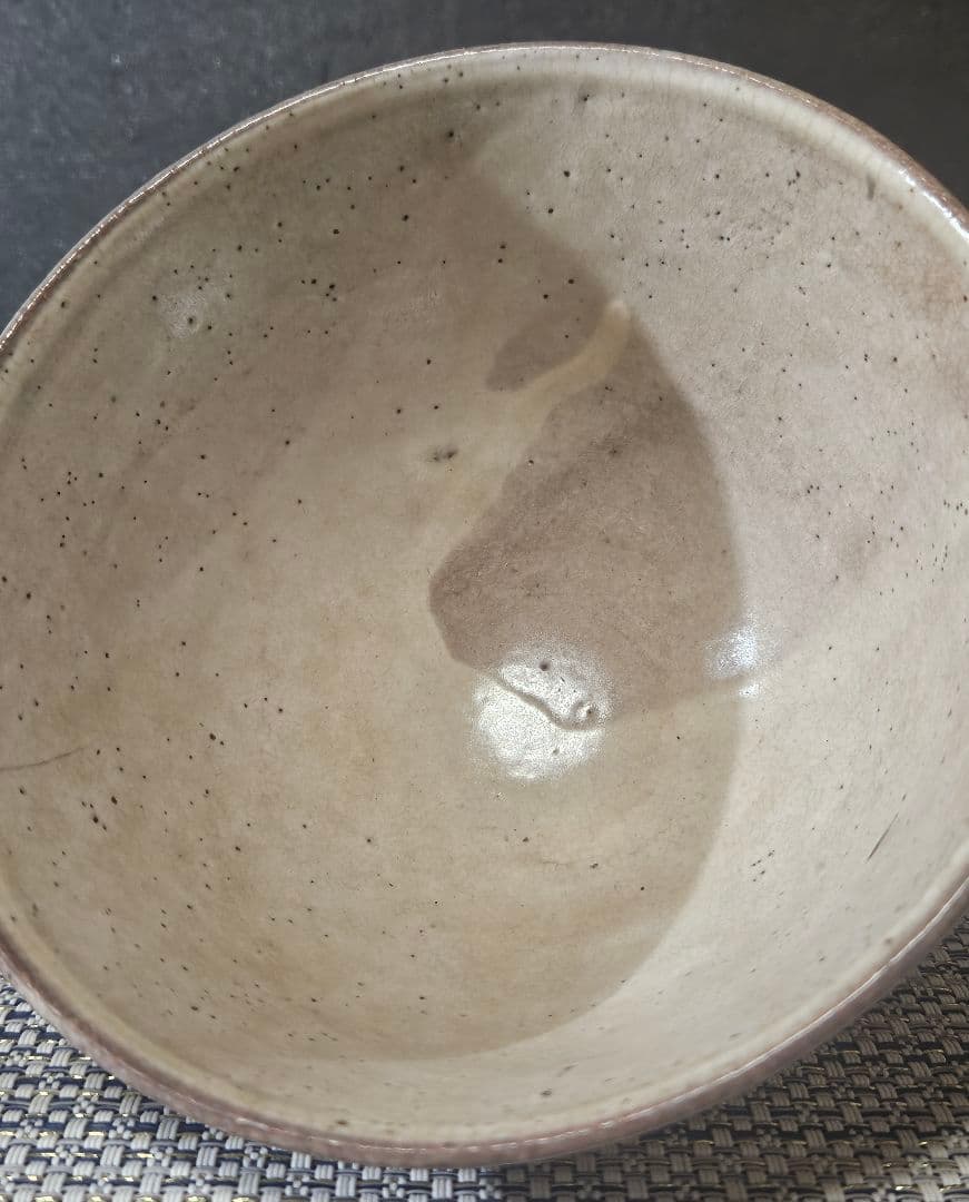 時代古作品❗】窯不詳　時代茶碗　李朝茶碗 高麗茶碗　奥高麗茶碗　粉引茶碗　茶道具