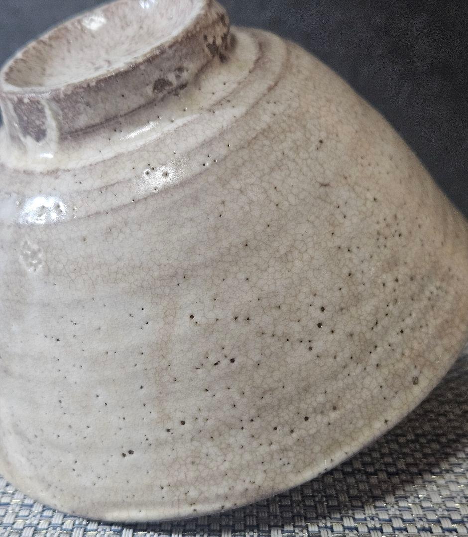 時代古作品❗】窯不詳　時代茶碗　李朝茶碗 高麗茶碗　奥高麗茶碗　粉引茶碗　茶道具