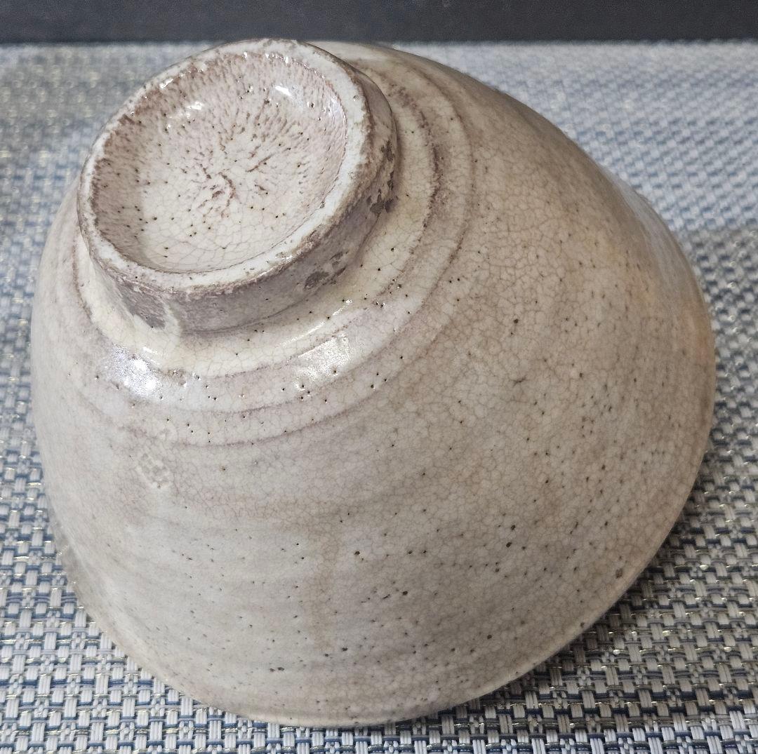 時代古作品❗】窯不詳　時代茶碗　李朝茶碗 高麗茶碗　奥高麗茶碗　粉引茶碗　茶道具