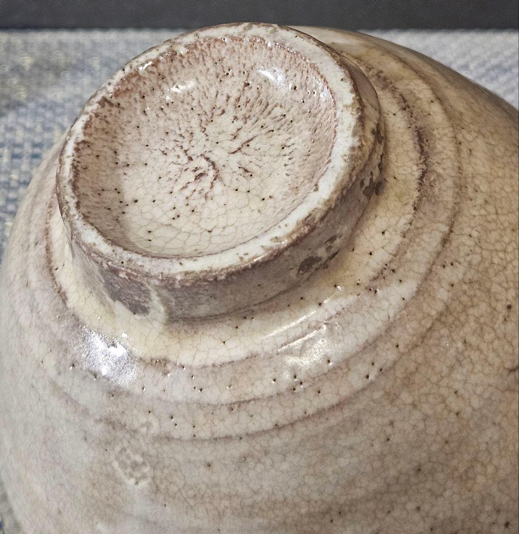 時代古作品❗】窯不詳　時代茶碗　李朝茶碗 高麗茶碗　奥高麗茶碗　粉引茶碗　茶道具