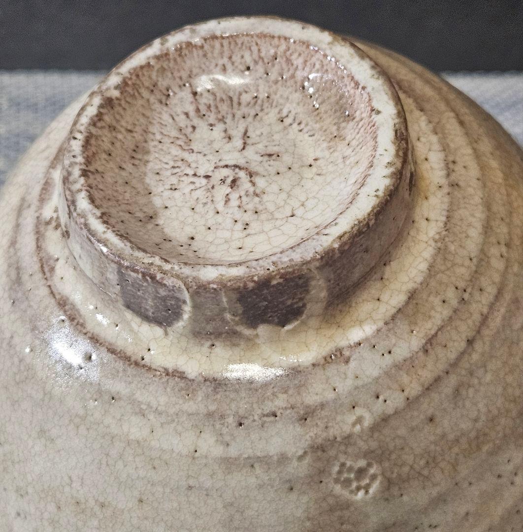 時代古作品❗】窯不詳　時代茶碗　李朝茶碗 高麗茶碗　奥高麗茶碗　粉引茶碗　茶道具