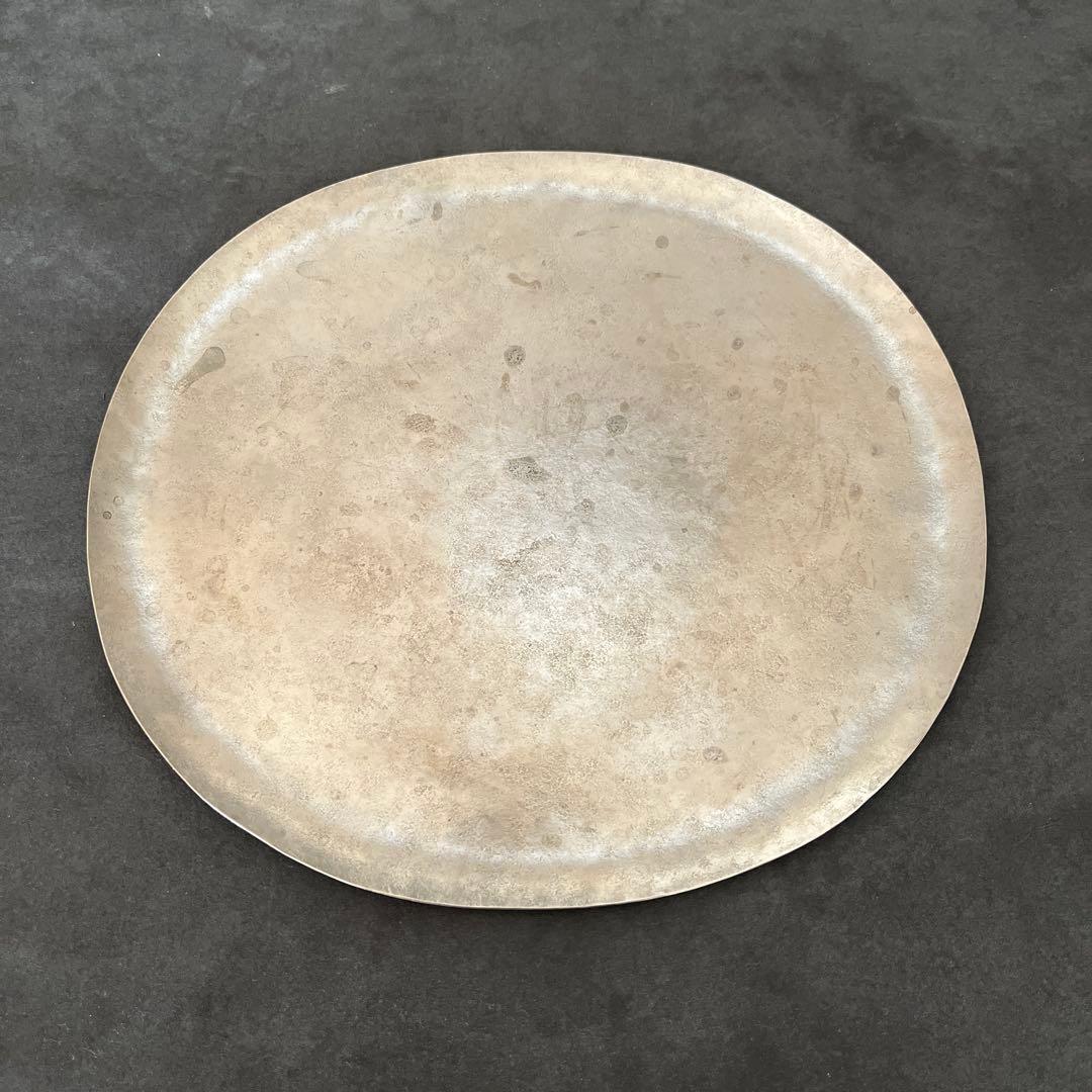 坂野友紀さん　洋白楕円皿