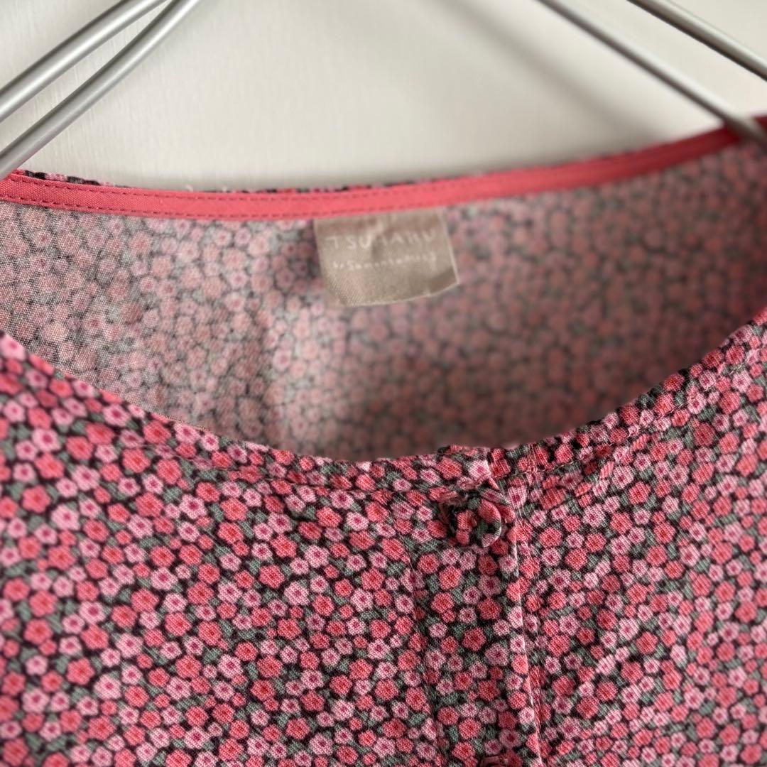 ツハル by ザマンサモスモス リバティ　PENNY柄 フリルワンピース