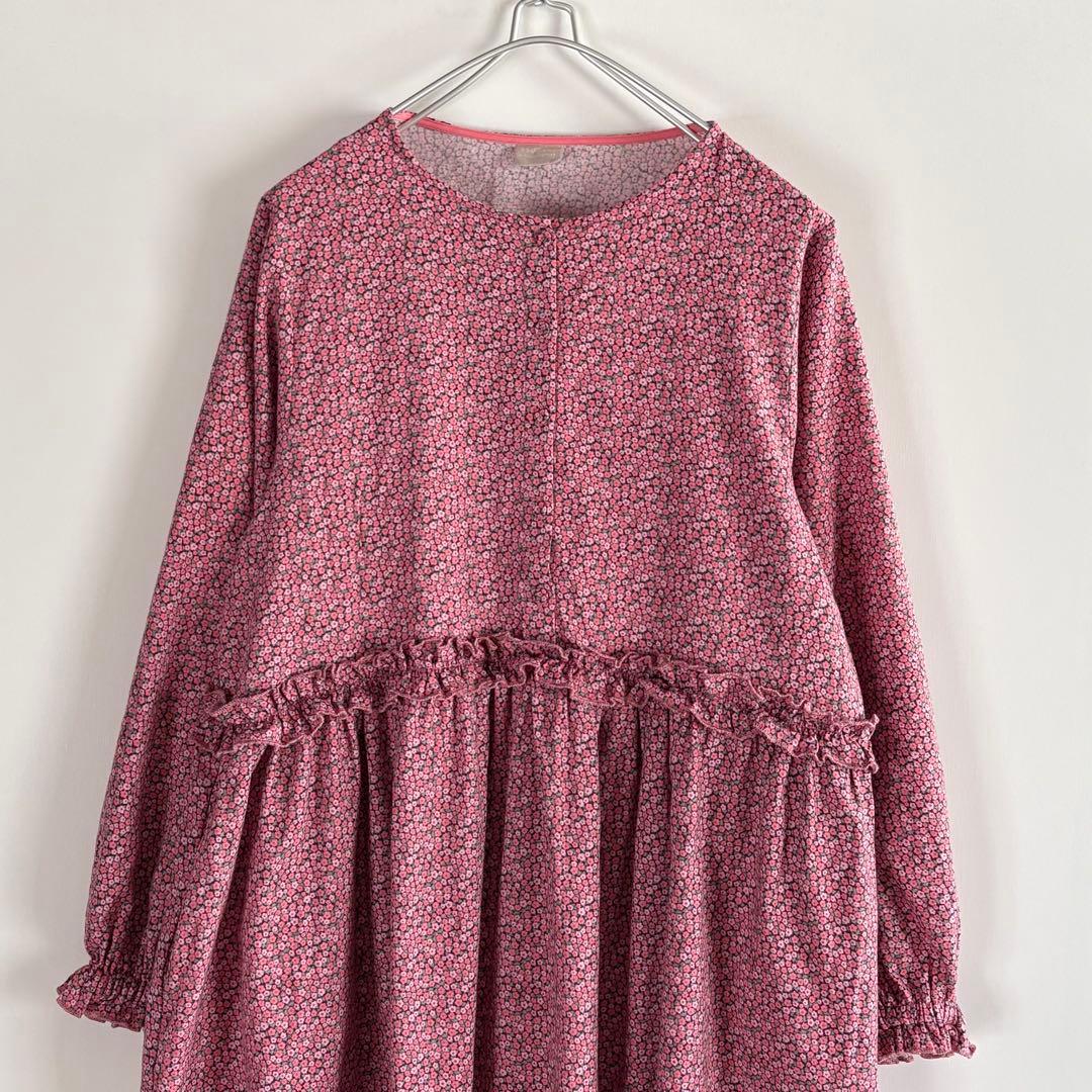 ツハル by ザマンサモスモス リバティ　PENNY柄 フリルワンピース