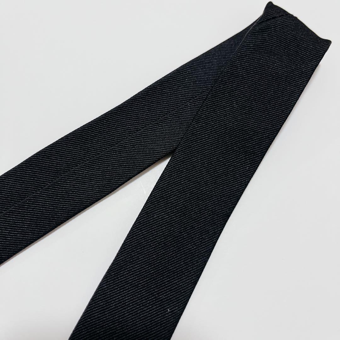 美品 シャネル ネクタイ ハイブランド ソリッドタイ 無地 光沢 希少 ビジネス