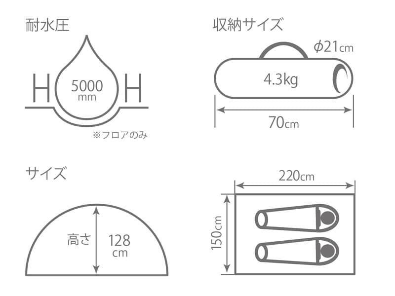 【新品未使用】ワンタッチカンガルーテントS T2-616-TN