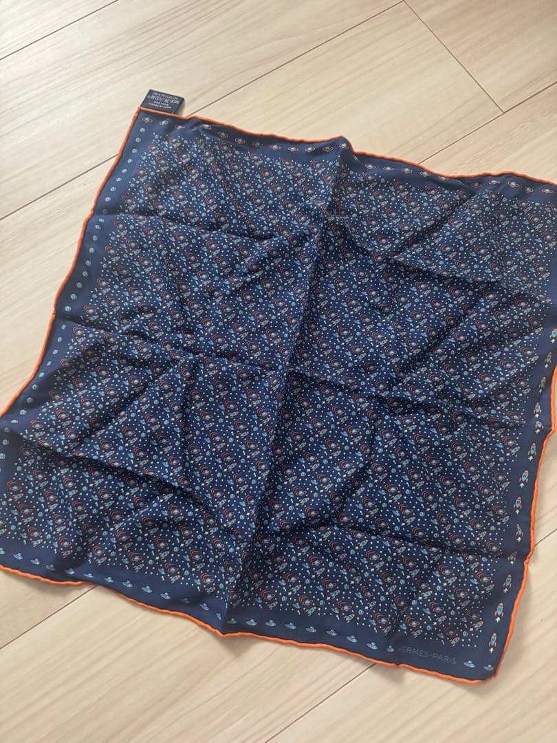 エルメス　ポケットチーフ　ハンカチ