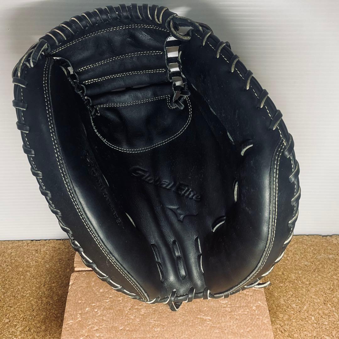MIZUNOグローバルエリート軟式野球捕手用ミット一般.大人／ブラック