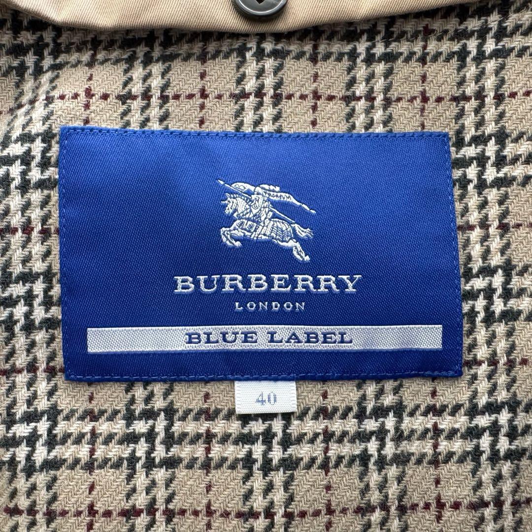 BURBERRY BLUE LABEL ベルト付きトレンチコート 40 ベージュ