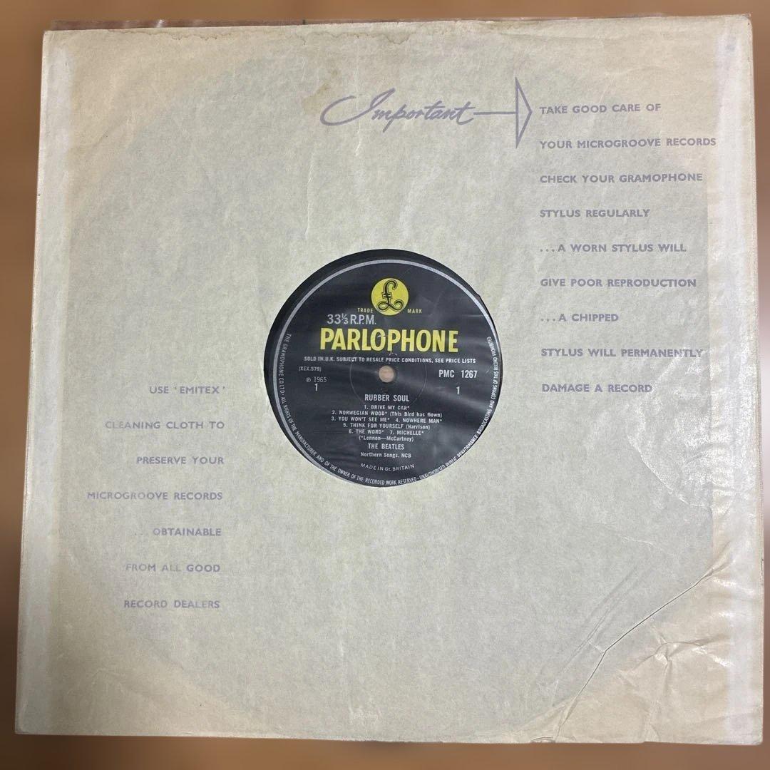 ビートルズ 名盤 レコード ラバーソウル UKオリジナルモノ盤