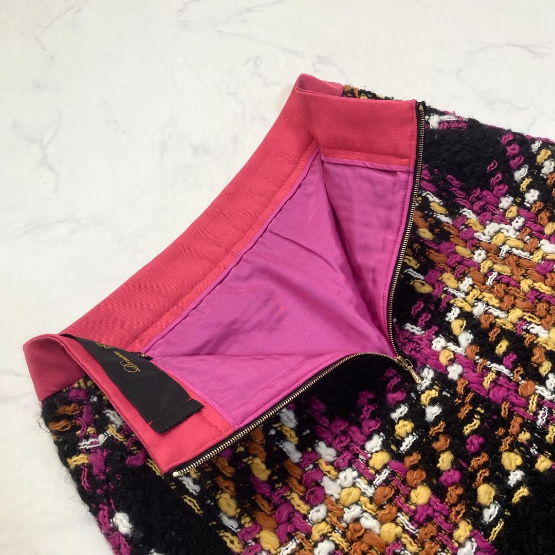 drawer ドゥロワー ツイードスカート 36 UNITED ARROWS