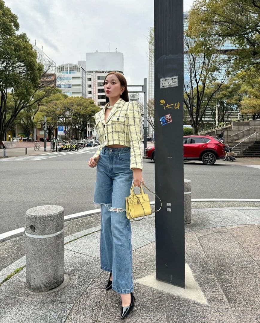 【最安値】sheller シェリエ 5th check tweed jacket