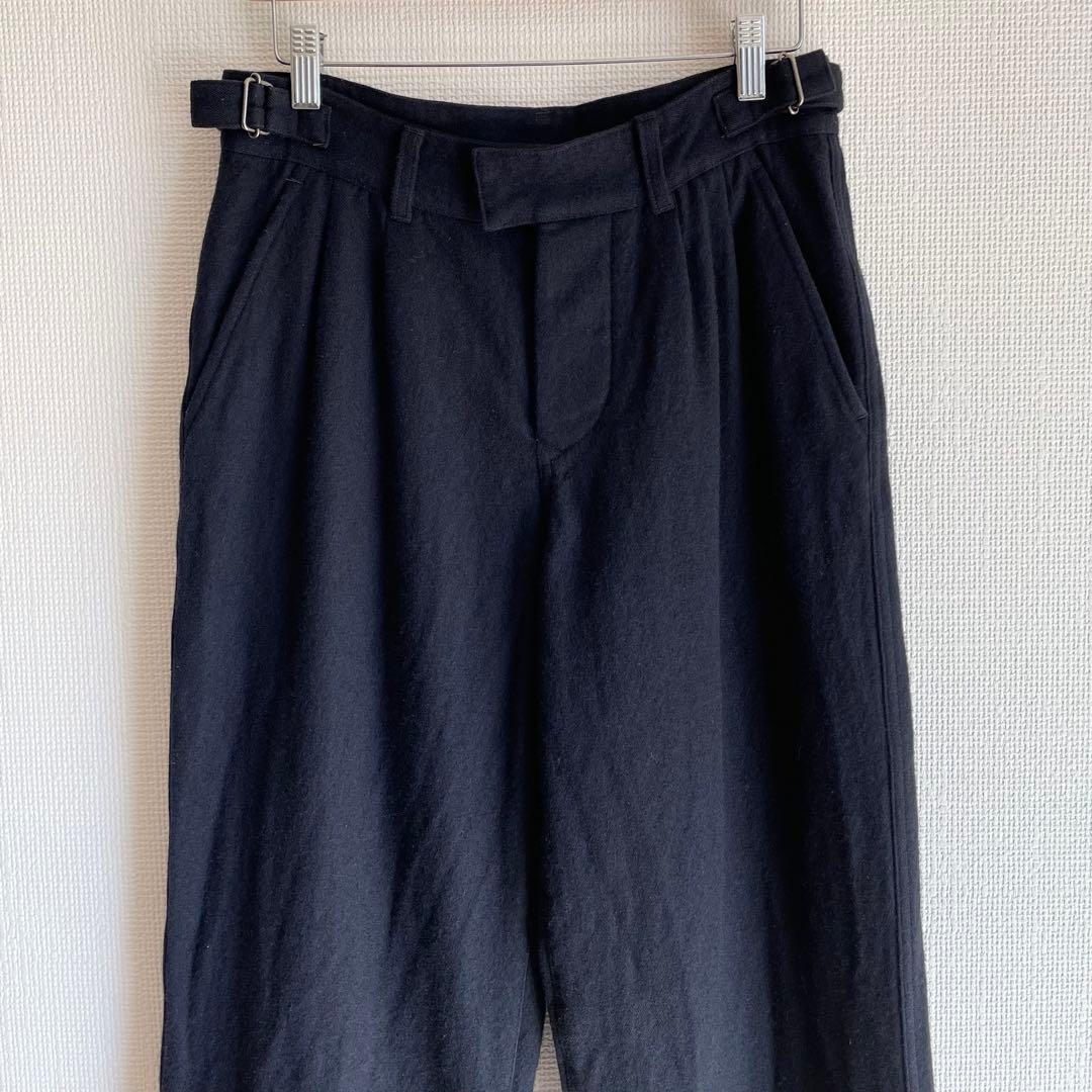 MHL. エムエイチエル マーガレットハウエル ツータックウールワイドパンツ