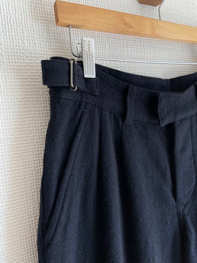 MHL. エムエイチエル マーガレットハウエル ツータックウールワイドパンツ