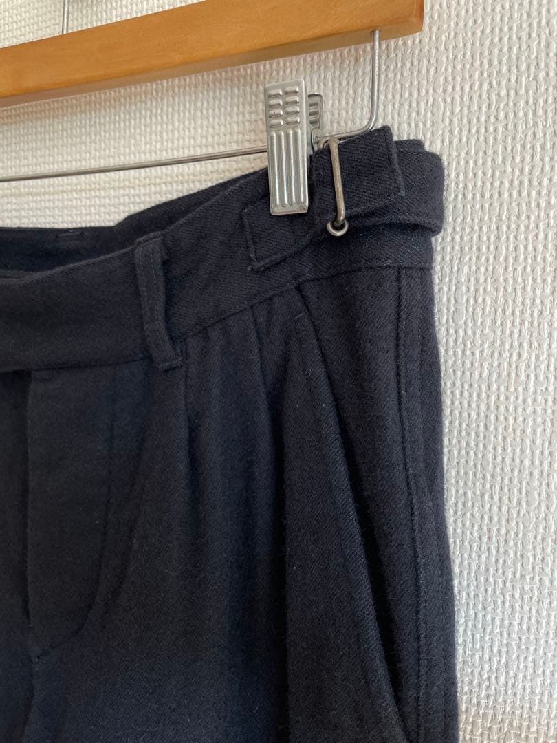 MHL. エムエイチエル マーガレットハウエル ツータックウールワイドパンツ