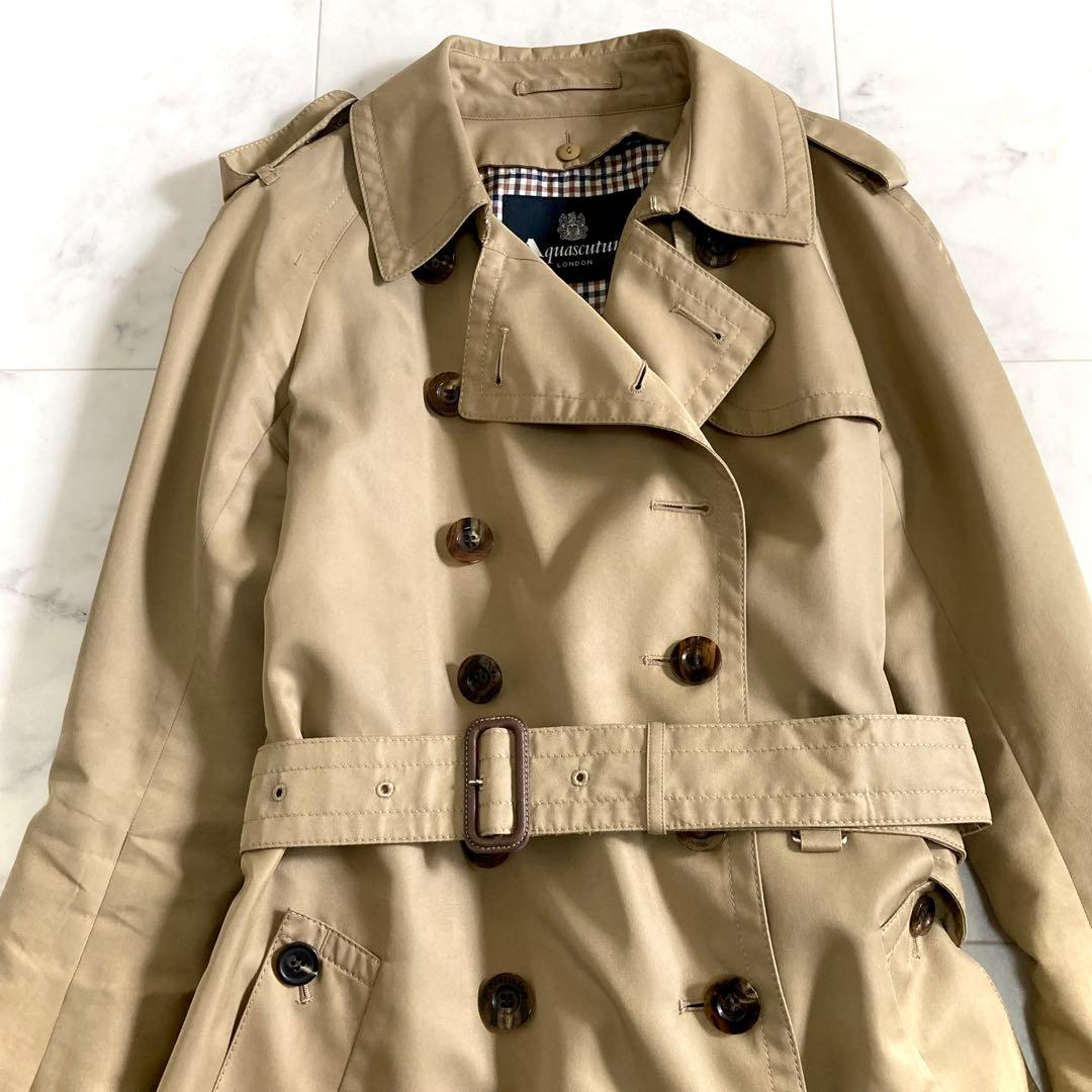 アクアスキュータム トレンチコート ブルーライナー 大草直子 8