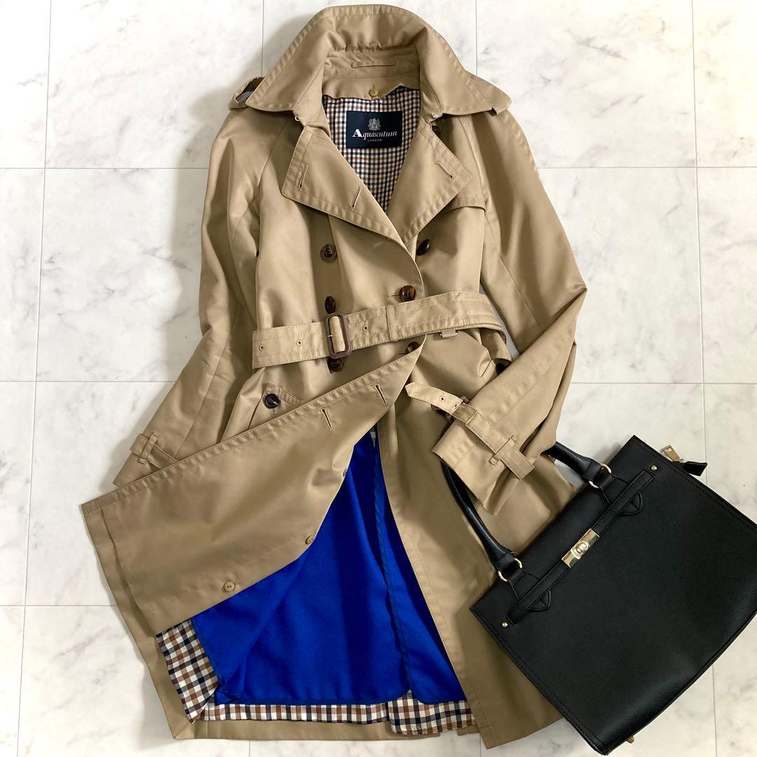 アクアスキュータム トレンチコート ブルーライナー 大草直子 8